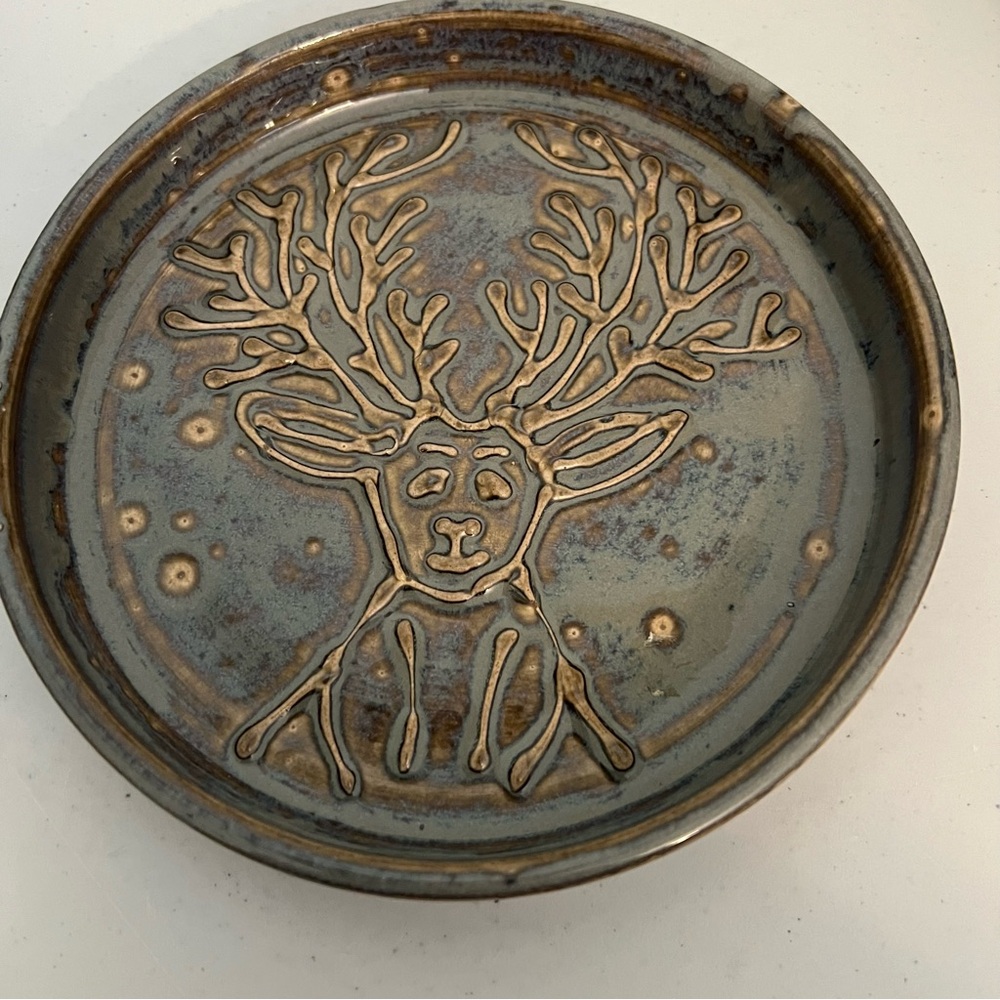 Dottie Potts Handmade Ceramic Reindeer Dish